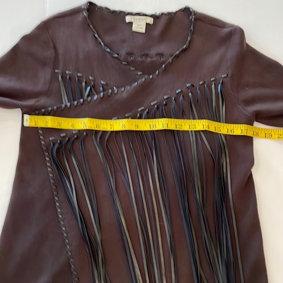 S  ARIAT S Ladies Western LongSleeve Cardigan with Long Fringe V-Front opening - Picture 8 of 17